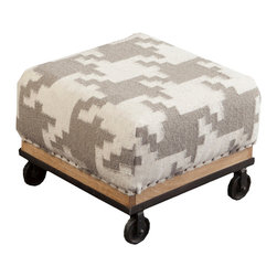 Surya Furniture- (FL-1166) - Footstools And Ottomans