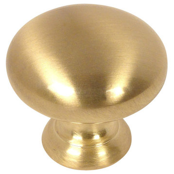 Cosmas 4950BB Brushed Brass Cabinet Knob, Set of 10