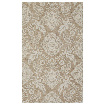 Weave & Wander Natal Blue/Gray, Taupe/Ivory, 8'x10'