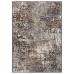 Mohawk Home - Mohawk Home Woven Angelo Area Rug, Grey, 2' 1" x 3' 8" - Live in luxurious style with the Mohawk Home Angelo Area Rug featuring an abstract design in a versatile neutral beige, cream, and grey color palette combination. Flawlessly finished with advanced machine woven technology, this area rug offers a lavish soft feel, brilliant color clarity, and richly defined details with the dependable durability needed for busy households. Available in scatters, runners, and popular sizes such as 5" x 8" and 8" x 10", this area rug is an excellent choice for adding style to a variety of spaces in your home such as the living room, dining room, bedroom, office, kitchen, hallway, entryway, and more.