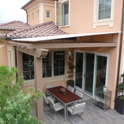 Sloped Trellis Awning Covers - Awnings