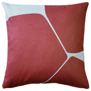 Aurora Spanish Red Throw Pillow 19x19, with Polyfill Insert