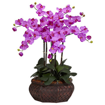 Large Phalaenopsis Silk Flower Arrangement, Orchid