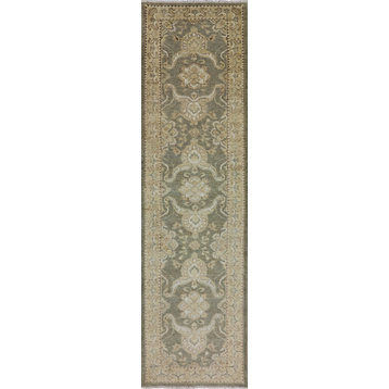 Oriental, Hand-Knotted, Persian Wool Runner, 2'7"x9'6"