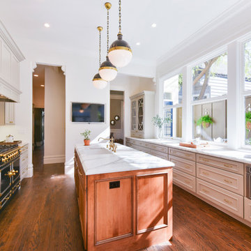 Vintage Victorian Kitchen with Bold and Brassy Details