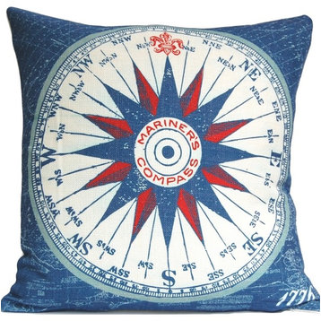 Mariner's Compass Pillow, Americana