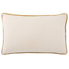 Jaipur Living Lyla Solid Navy/Cream Down Lumbar Pillow