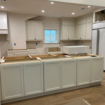 Peninsula storage cabinets