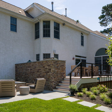 Rear Yard Deck and Patio Makeover