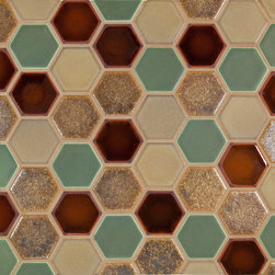 2&rdquo; Hexagon Netted - Mosaic Tile