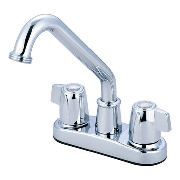 Two Handle Bar Laundry Faucet, Polished Chrome