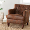 Safavieh Colin Tufted Club Chair, Brown Polyester