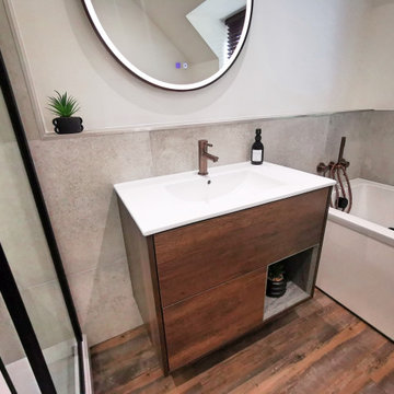 Rustic tranquil bathroom