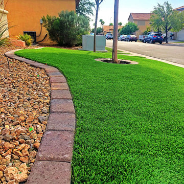 Front Yard Artificial Grass Design