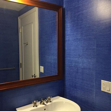Faux painted Grasscloth