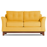 Apt2B - Apt2B Marco Apartment Size Sofa, Marigold Velvet, 74"x37"x32" - Make yourself comfortable on the Marco Apartment Size Sofa. Button-tufted back cushions and a solid wood base give it a sleek, sophisticated, and modern look!