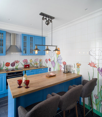 Скандинавский Кухня by архитектурная студия INSCALE