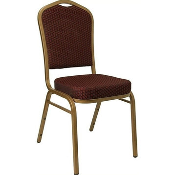 Flash Furniture Hercules Banquet Stacking Chair in Burgundy