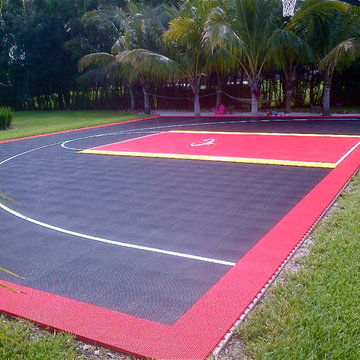 Backyard Home Court in Miami - SnapSports outdoor game court
