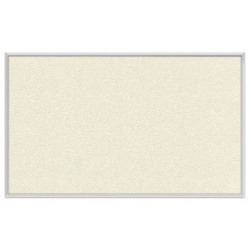 Ghent's Vinyl 18" x 24" Bulletin Board with Aluminum Frame in Ivory