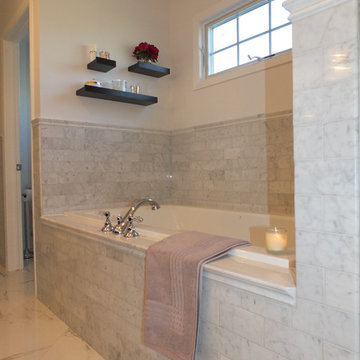Basking Ridge All Carerra Master Bath