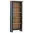 Oak 5-Shelf Bookcase, Blue-Black