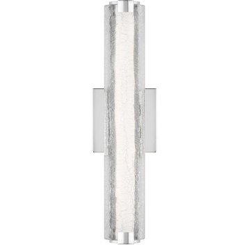 Feiss Cutler 18" LED Wall Sconce WB1867CH-L1, Chrome