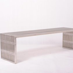 Stainless steel ariel bench - Indoor Benches