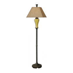 www.essentialsinside.com: oratino burnt yellow floor lamp - Lighting