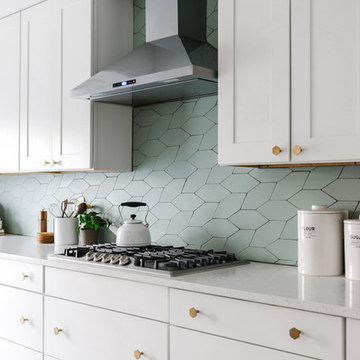 Sea Glass Picket Backplash