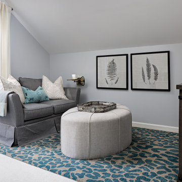 Teal Accents Bedroom and Office