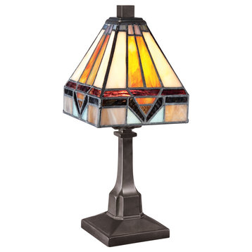 Quoizel TF1021TVB One Light Table Lamp, Vintage Bronze Finish