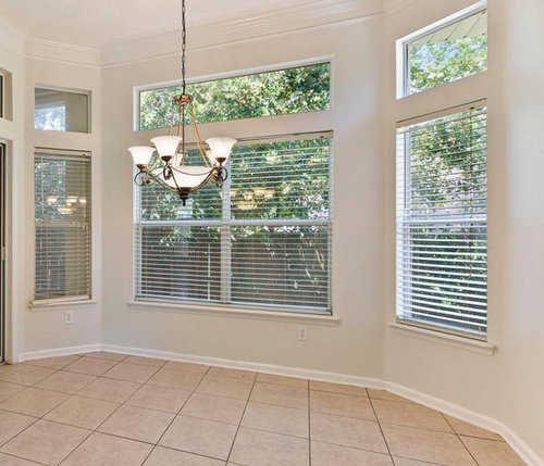 Window Treatment For Windows With Transom Above