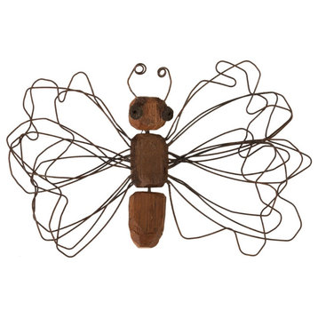 Wire Wing Butterfly Wall Art, Small
