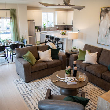 Open Concept Living and Dining Space with Organic Modern Style