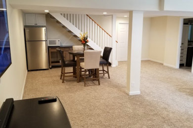 Example of a classic basement design in Omaha