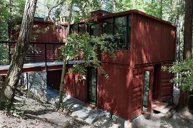 Inspiration for a modern exterior home remodel in San Francisco