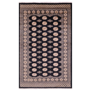 Silky Bokhara Hand-Knotted Wool Rug 4' 11" X 7' 9" - Q21926