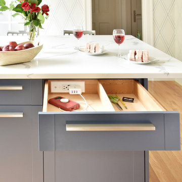 Kitchen In-Drawer Charging Outlets