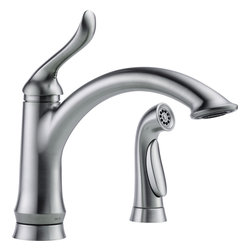 Delta Linden&trade; Single Handle Kitchen Faucet with Spray - Kitchen Faucets