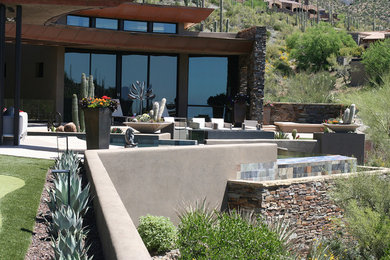 Photo of a large southwestern landscaping in Phoenix.