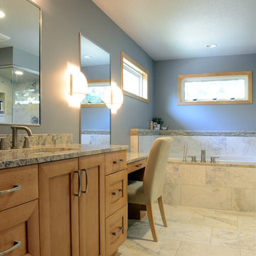 Crystal Cabinets- Elegant Maple Bathroom