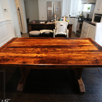 Trestle Tables made from Reclaimed Wood