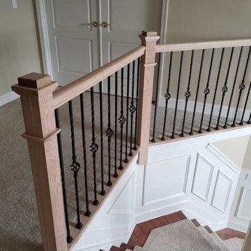 Metal + Wood Indoor Railings