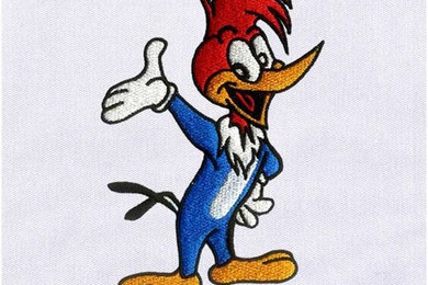 Charming Woody Woodpecker Embroidery Design