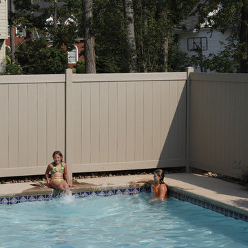 Bufftech Certagrain Chesterfield Clay Vinyl Privacy Fence