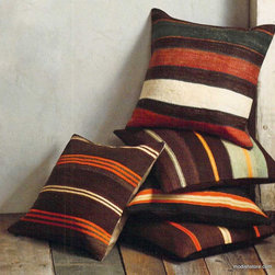 Roost Vintage Turkish Kilim Pillows - Set/3  - SKU: TX169 - Seat Cushions