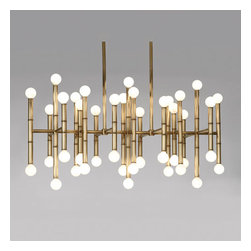 Robert Abbey - Jonathan Adler Meurice Rectangular Chandelier - Chandeliers