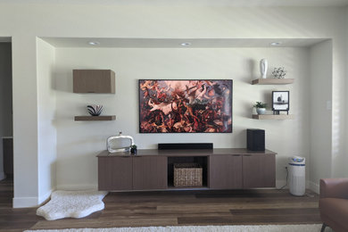 Contemporary living room in Phoenix.