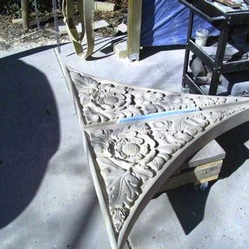 Custom Cut Lueders Limestone Carvings - Mezger